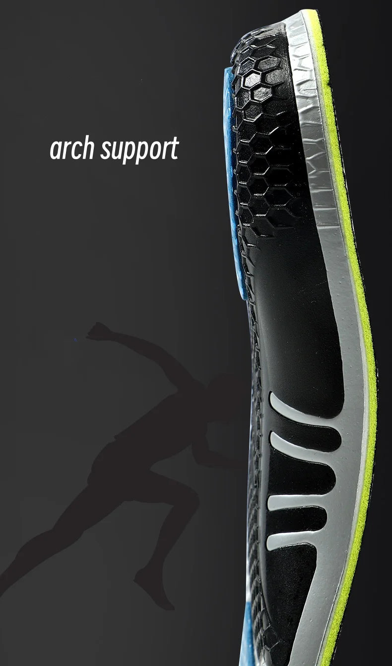 Sports Insoles For Shoes Men Women Arch Support Orthopedic Insoles Sweat Shock Absorbent Antibacterial Breathable Shoe Pad