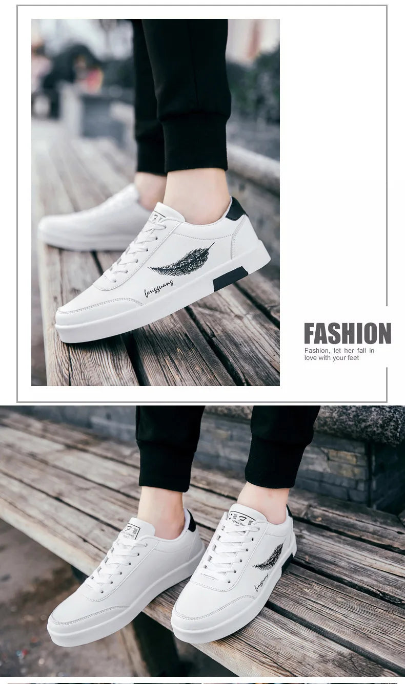 Men Sneakers Summer Men's White Sports Shoes Fashion Male Leather Casual Light Sports Shoes Zapatillas Hombre Chaussure Homme