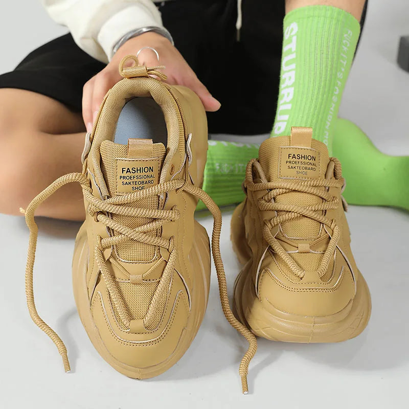 British Style Sneakers Men New Casual Shoes For Men Platform Basketball Sneakers Male Street Style Man Shoes