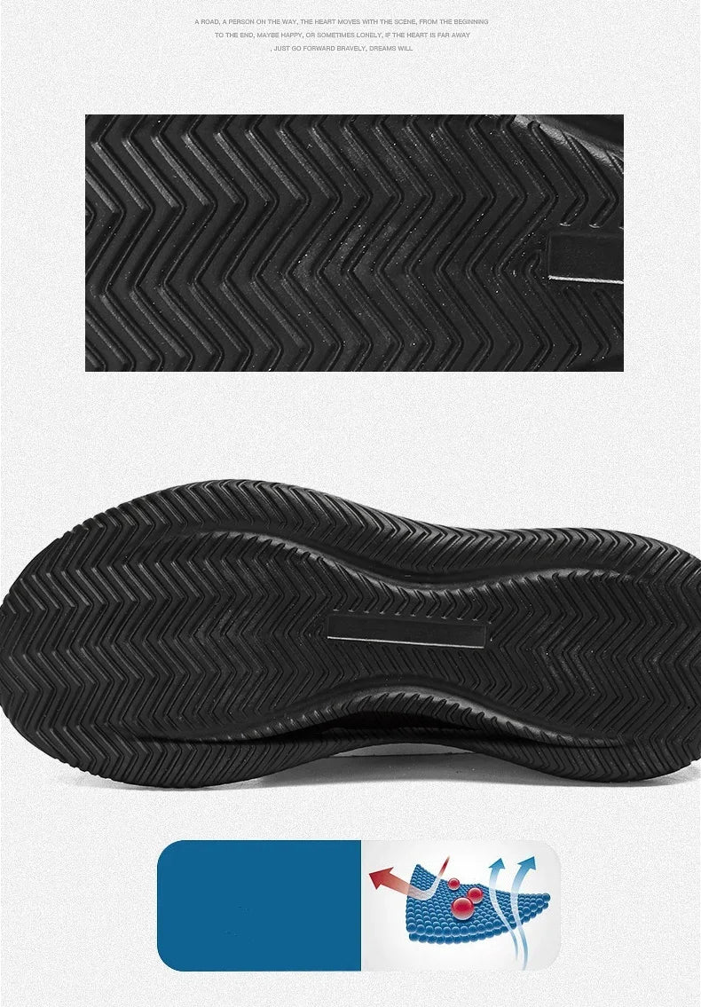 Men's Sneakers Comfortable Lightweight Soft Half Slipper Flat Running Shoes Outdoor Casual Sports Shoes Man Shoes Big Size 39-48