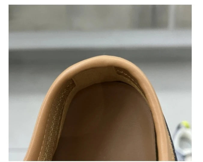 Women's Sneakers 2024 New Genuine Leather Ladies Moral Training Shoes Casual Spring Flat Shoes Women