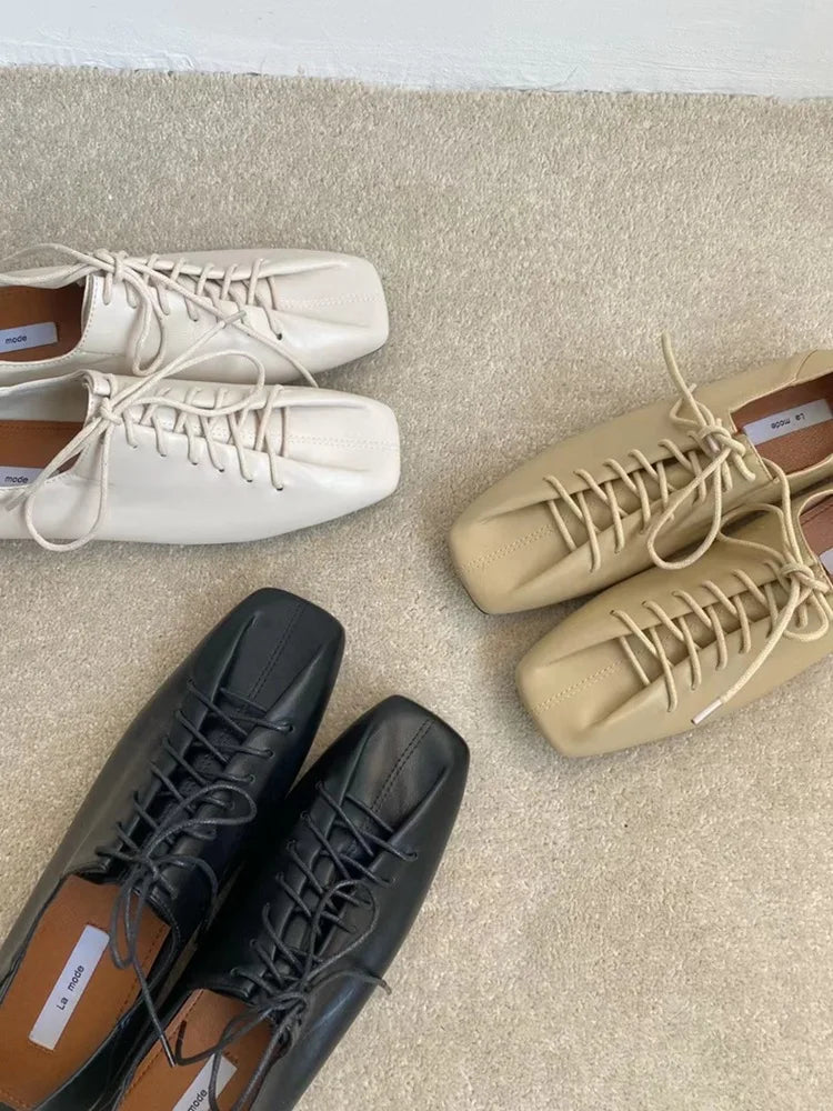Women's Sneakers Summer 2023 Shoes Woman-shoes New Casual Roses PU Lace-Up Low Rubber Basic Cross-tied Leisure Spring Square