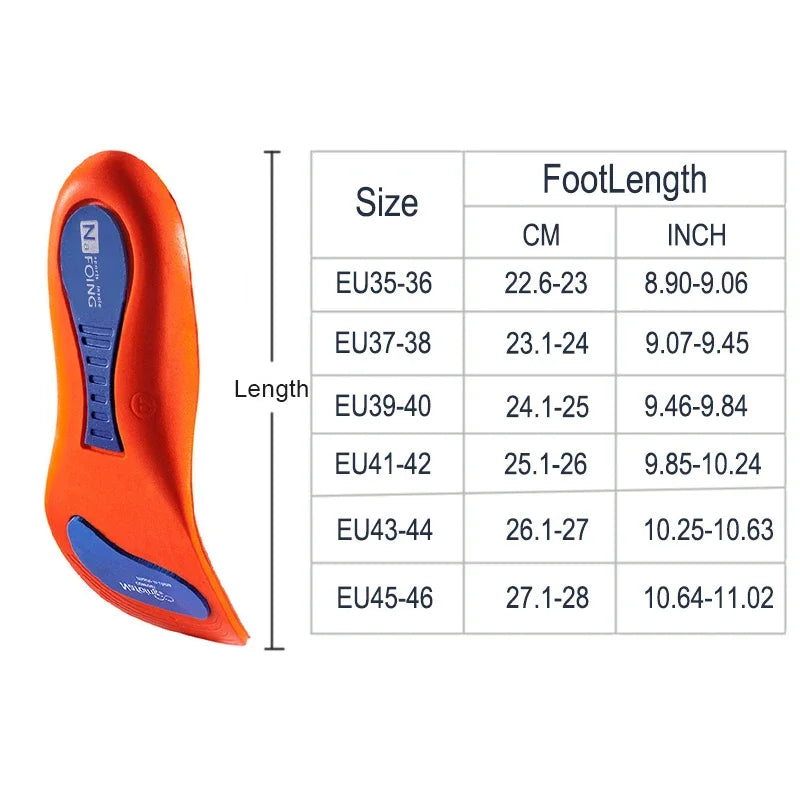 Sport Insoles for Shoes Sole Orthopedic Insoles Shock Absorption Deodorant Breathable Cushion Arch Support Ease Feet Pressure