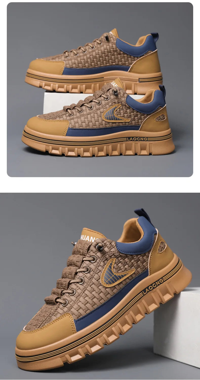 Men Chunky Sneakers Fashion Non-slip Luxury Brand Men's Sneakers Designer Platform Casual Board Shoe Man's Vulcanize Shoe
