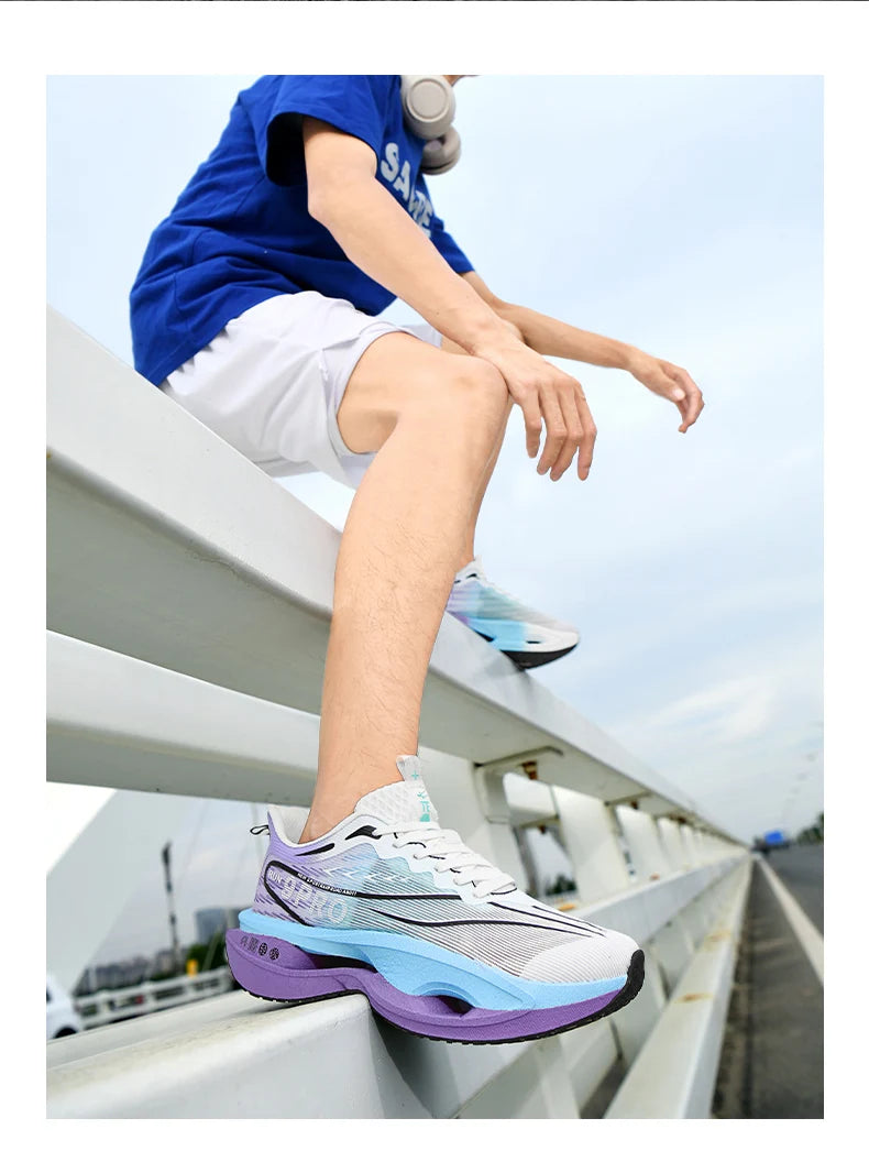 NEW Marathon Sneakers Men's Sports Shoes Women Flat Wear Resistant Sneakers Comfortable Platform Soft Race Running Shoes for Man