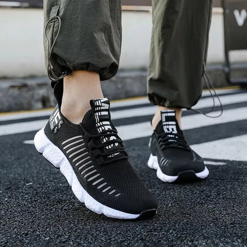 Sneakers Men's Shoes Are Lightweight Simple Fashionable Casual Outdoor Breathable Mesh Soft Soled Running Tenis Masculino Shoes