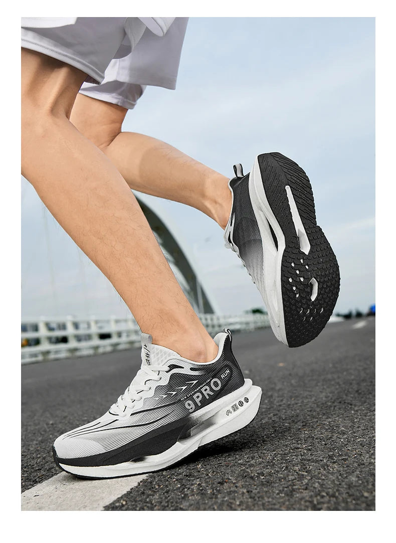 NEW Marathon Sneakers Men's Sports Shoes Women Flat Wear Resistant Sneakers Comfortable Platform Soft Race Running Shoes for Man