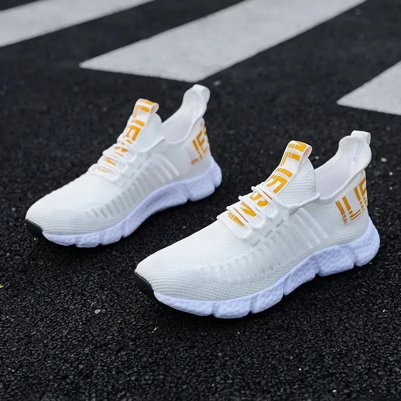 Sneakers Men's Shoes Are Lightweight Simple Fashionable Casual Outdoor Breathable Mesh Soft Soled Running Tenis Masculino Shoes