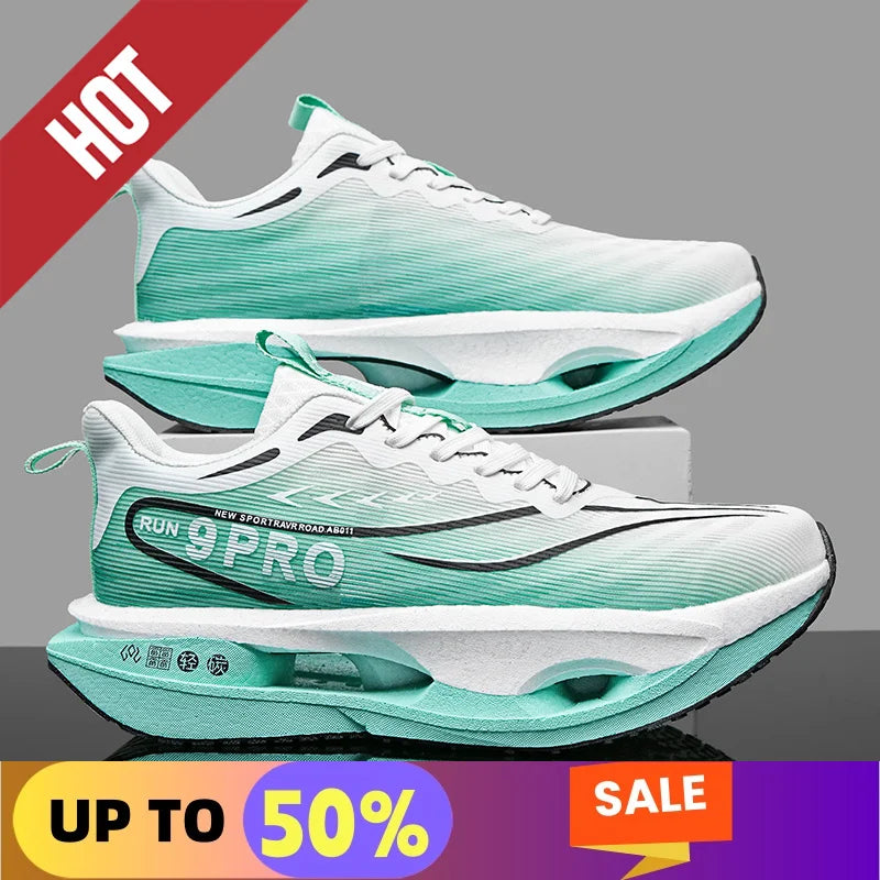 NEW Marathon Sneakers Men's Sports Shoes Women Flat Wear Resistant Sneakers Comfortable Platform Soft Race Running Shoes for Man