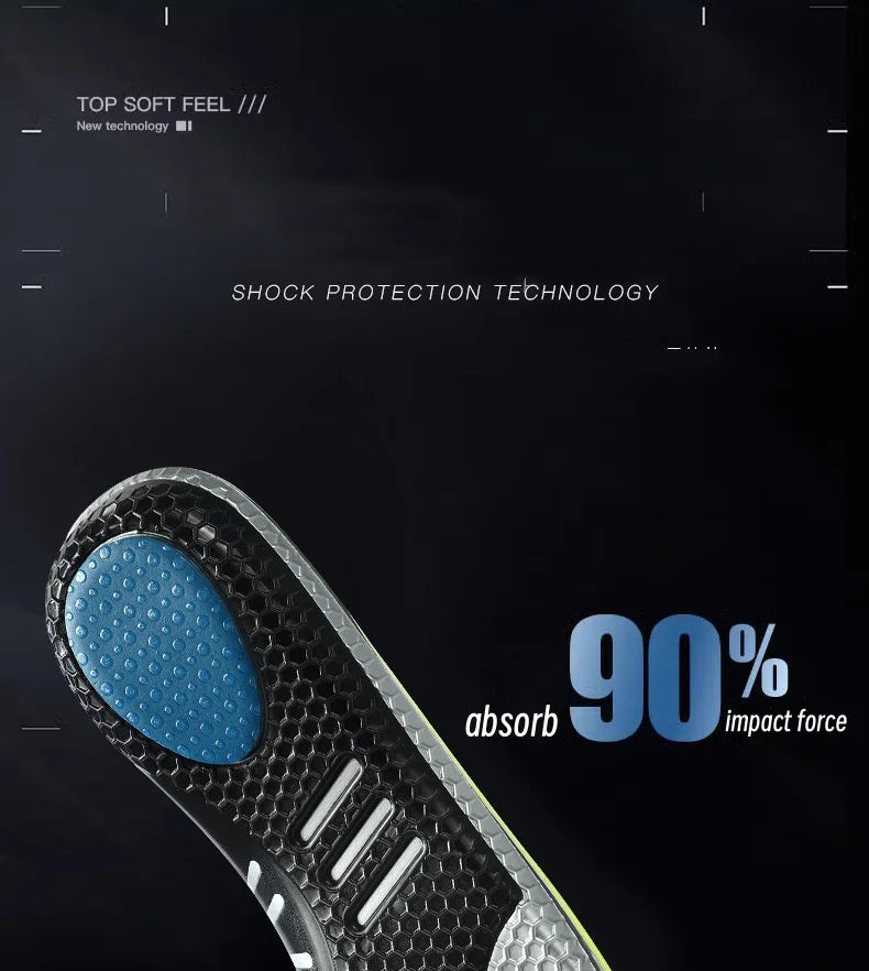 Sports Insoles For Shoes Men Women Arch Support Orthopedic Insoles Sweat Shock Absorbent Antibacterial Breathable Shoe Pad