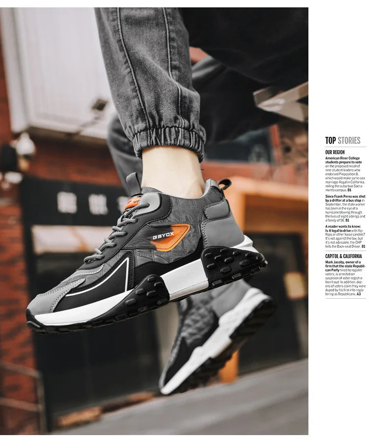 2025 New Sneakers Shoes for Men Luxury Platform Male Sneakers High Quality Casual Running Shoes Winter Plus Size Cotton Shoes