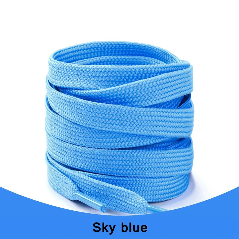 1Pair Sneakers Shoelaces Shoes Accessories Laces for Shoes Unisex Flat Shoe Lace Classic Shoelace Af1 Solid Color Shoe Strings