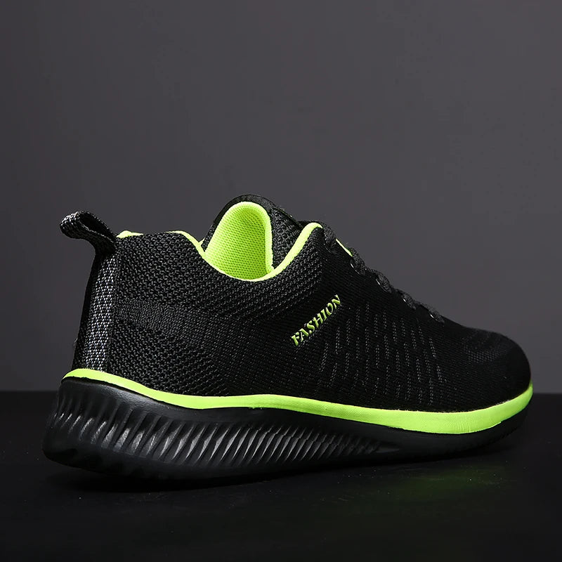Men's Sneakers Black Casual Comfortable Knitted Sports Shoes Breathable Comfortable Running Fitness Shoes Mens Sports Shoes