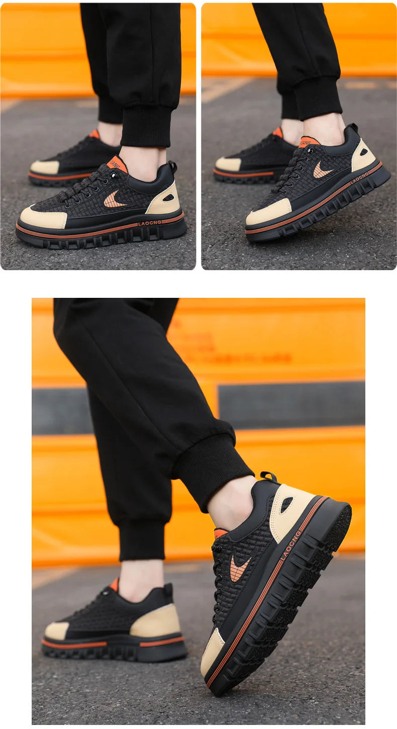 Men Chunky Sneakers Fashion Non-slip Luxury Brand Men's Sneakers Designer Platform Casual Board Shoe Man's Vulcanize Shoe