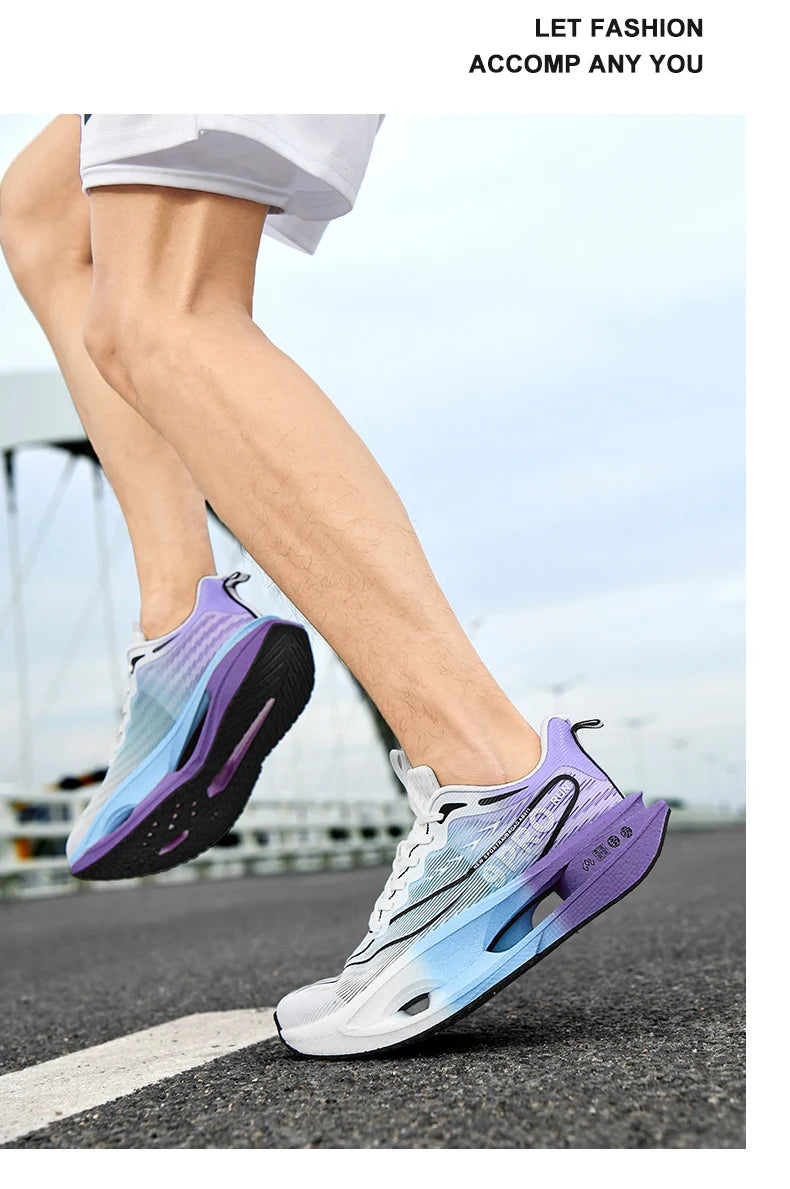 NEW Marathon Sneakers Men's Sports Shoes Women Flat Wear Resistant Sneakers Comfortable Platform Soft Race Running Shoes for Man