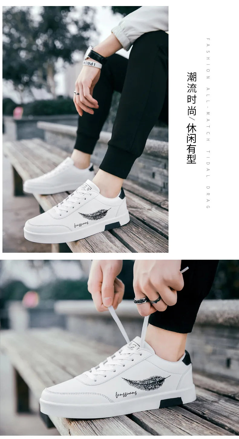 Men Sneakers Summer Men's White Sports Shoes Fashion Male Leather Casual Light Sports Shoes Zapatillas Hombre Chaussure Homme
