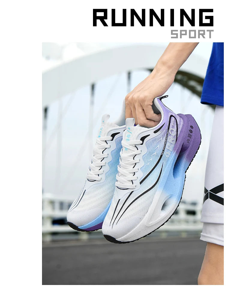 NEW Marathon Sneakers Men's Sports Shoes Women Flat Wear Resistant Sneakers Comfortable Platform Soft Race Running Shoes for Man