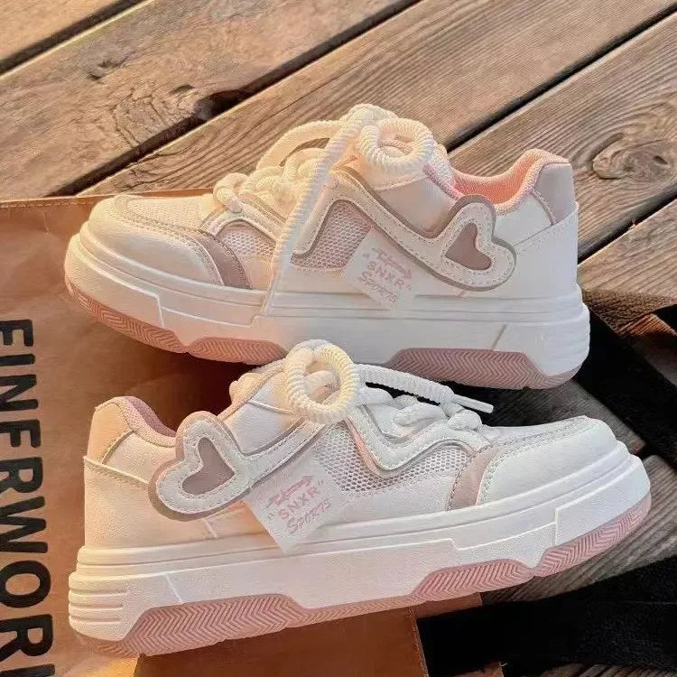 Women's Sneakers pink Platform Woman Sports shoes Female Harajuku Kawaii Vulcanized Shoes Casual Comfortable Ladies Trainers
