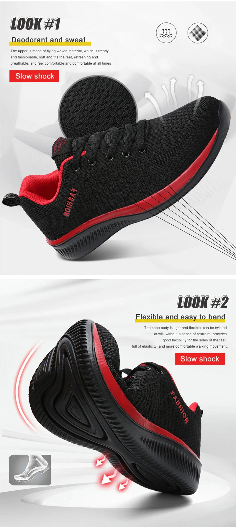 Men's Sneakers Black Casual Comfortable Knitted Sports Shoes Breathable Comfortable Running Fitness Shoes Mens Sports Shoes