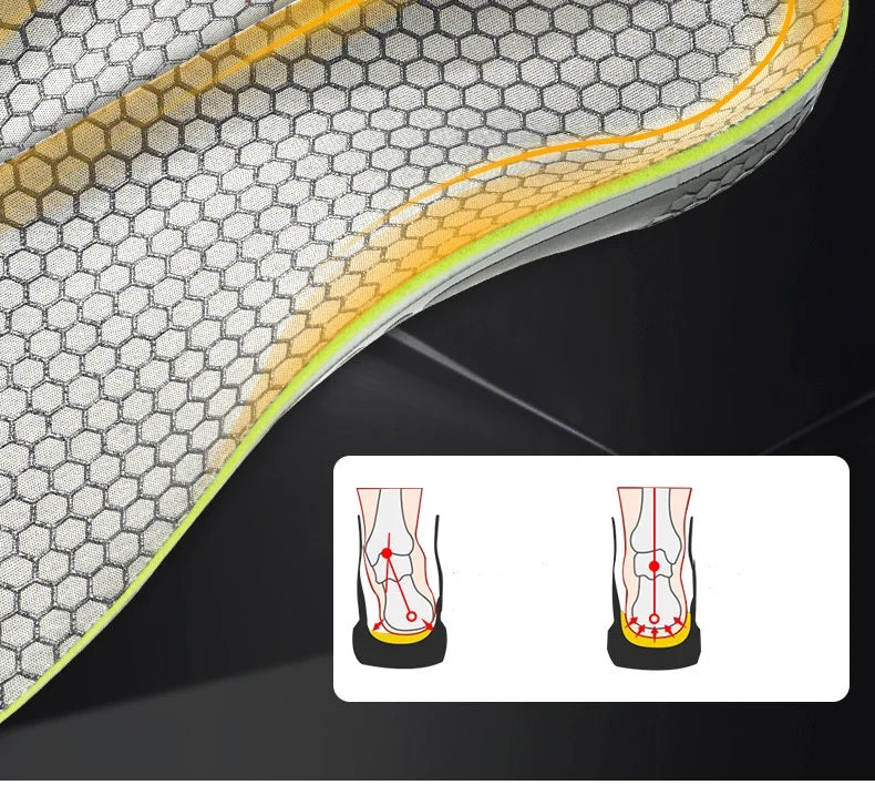Sports Insoles For Shoes Men Women Arch Support Orthopedic Insoles Sweat Shock Absorbent Antibacterial Breathable Shoe Pad