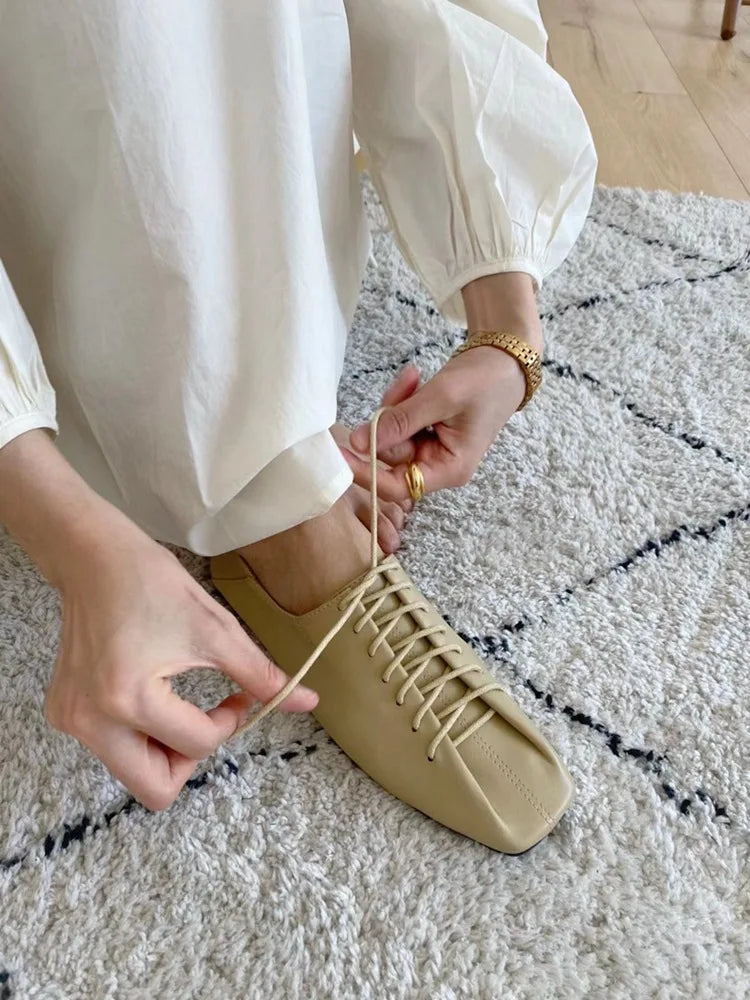 Women's Sneakers Summer 2023 Shoes Woman-shoes New Casual Roses PU Lace-Up Low Rubber Basic Cross-tied Leisure Spring Square