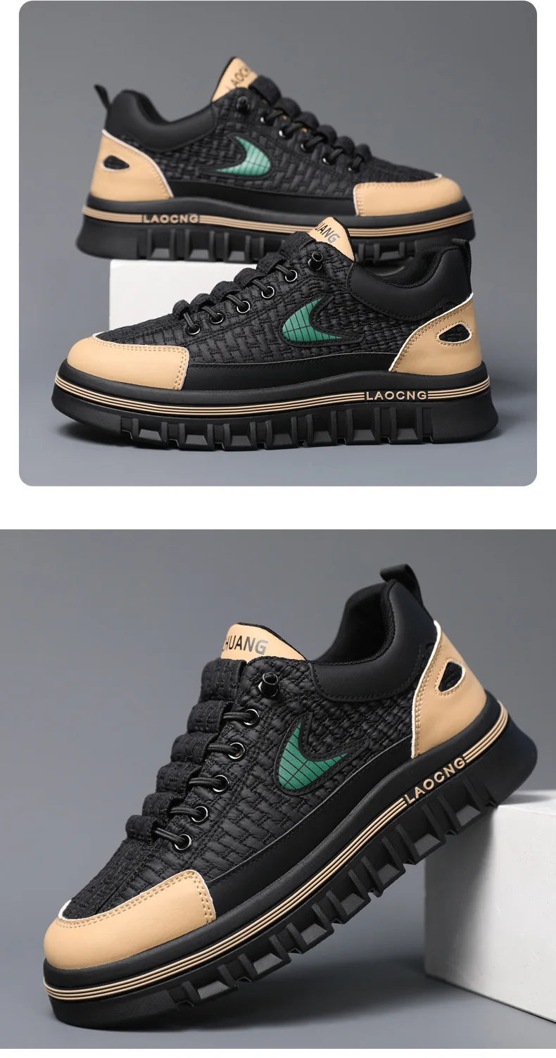 Men Chunky Sneakers Fashion Non-slip Luxury Brand Men's Sneakers Designer Platform Casual Board Shoe Man's Vulcanize Shoe
