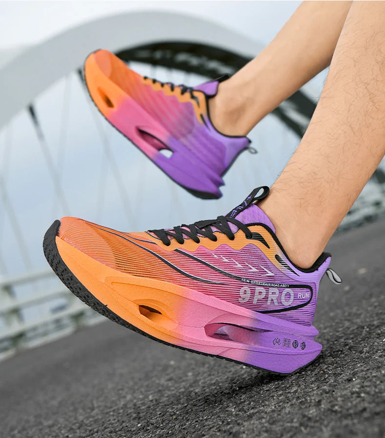 NEW Marathon Sneakers Men's Sports Shoes Women Flat Wear Resistant Sneakers Comfortable Platform Soft Race Running Shoes for Man