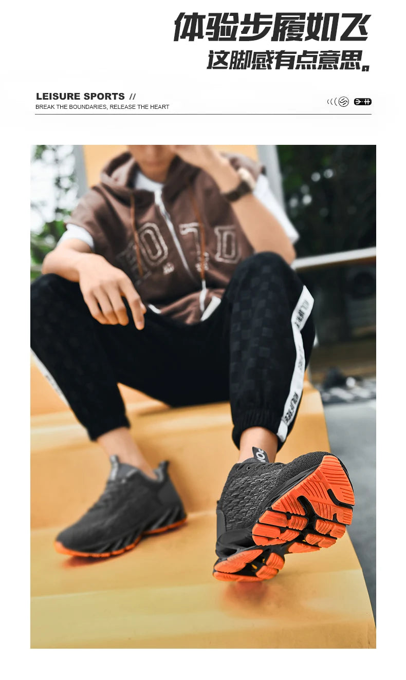 Trend Sneakers Men Running Shoes Sports Breathable Comfortable Men Athletic Outdoor Hiking Shoes Sneakers Leisure Footwear Male