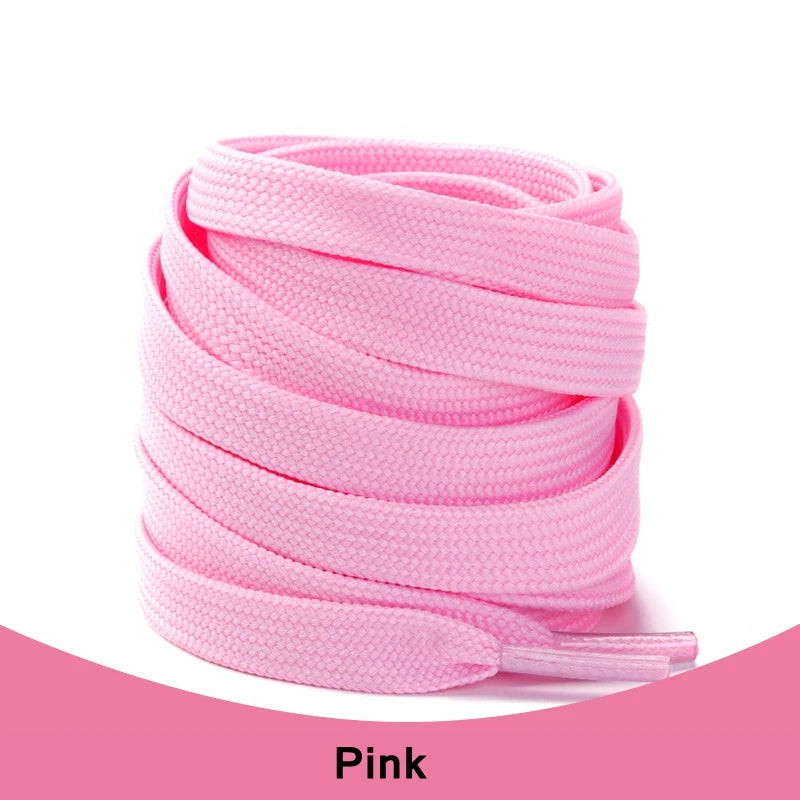 1Pair Sneakers Shoelaces Shoes Accessories Laces for Shoes Unisex Flat Shoe Lace Classic Shoelace Af1 Solid Color Shoe Strings