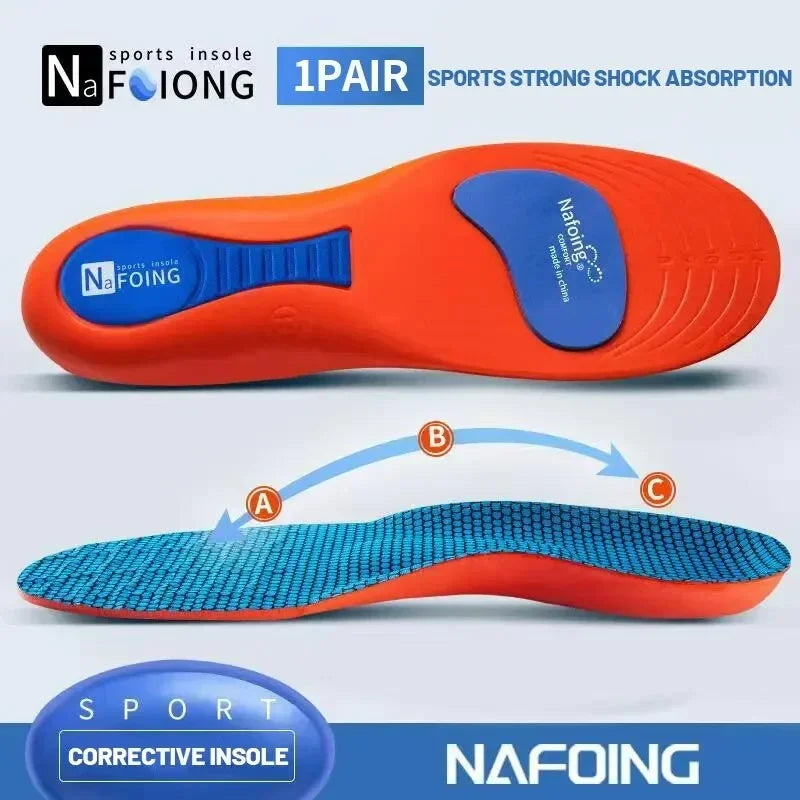 Sport Insoles for Shoes Sole Orthopedic Insoles Shock Absorption Deodorant Breathable Cushion Arch Support Ease Feet Pressure