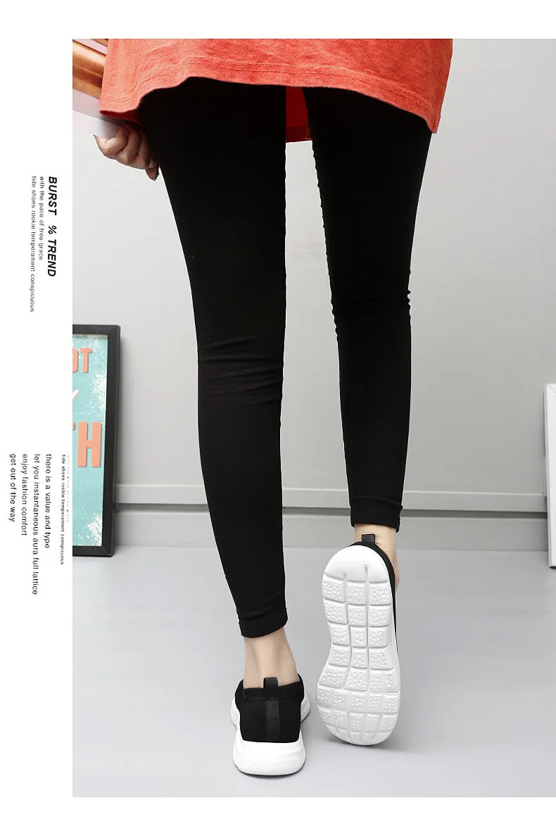 Sneakers Fashion2022 Women  Socks Shoes Casual White Sneakers Summer knitted Vulcanized Shoes Women Trainers Tenis Feminino