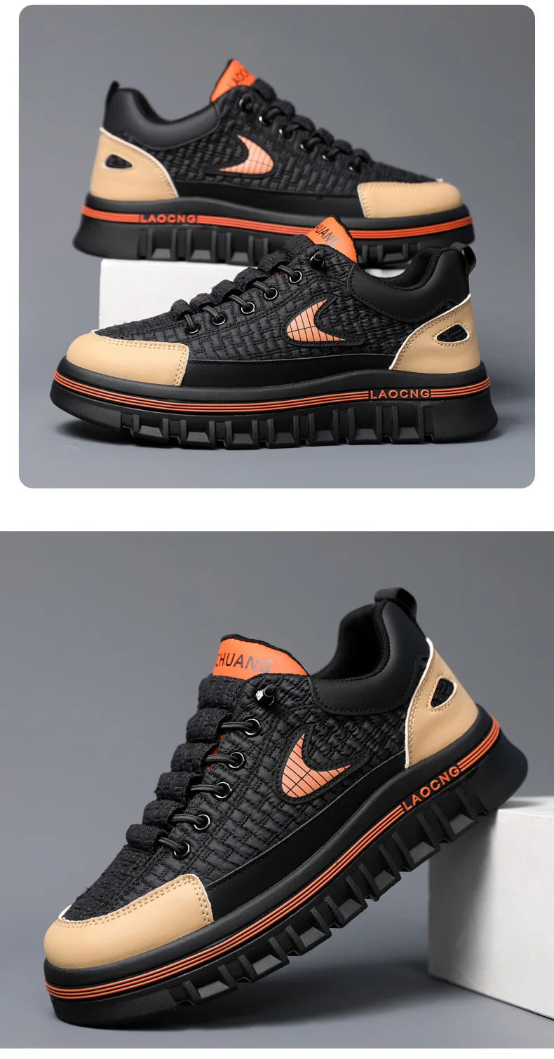 Men Chunky Sneakers Fashion Non-slip Luxury Brand Men's Sneakers Designer Platform Casual Board Shoe Man's Vulcanize Shoe