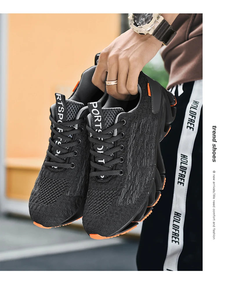 Trend Sneakers Men Running Shoes Sports Breathable Comfortable Men Athletic Outdoor Hiking Shoes Sneakers Leisure Footwear Male