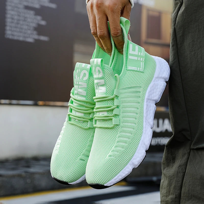 Sneakers Men's Shoes Are Lightweight Simple Fashionable Casual Outdoor Breathable Mesh Soft Soled Running Tenis Masculino Shoes