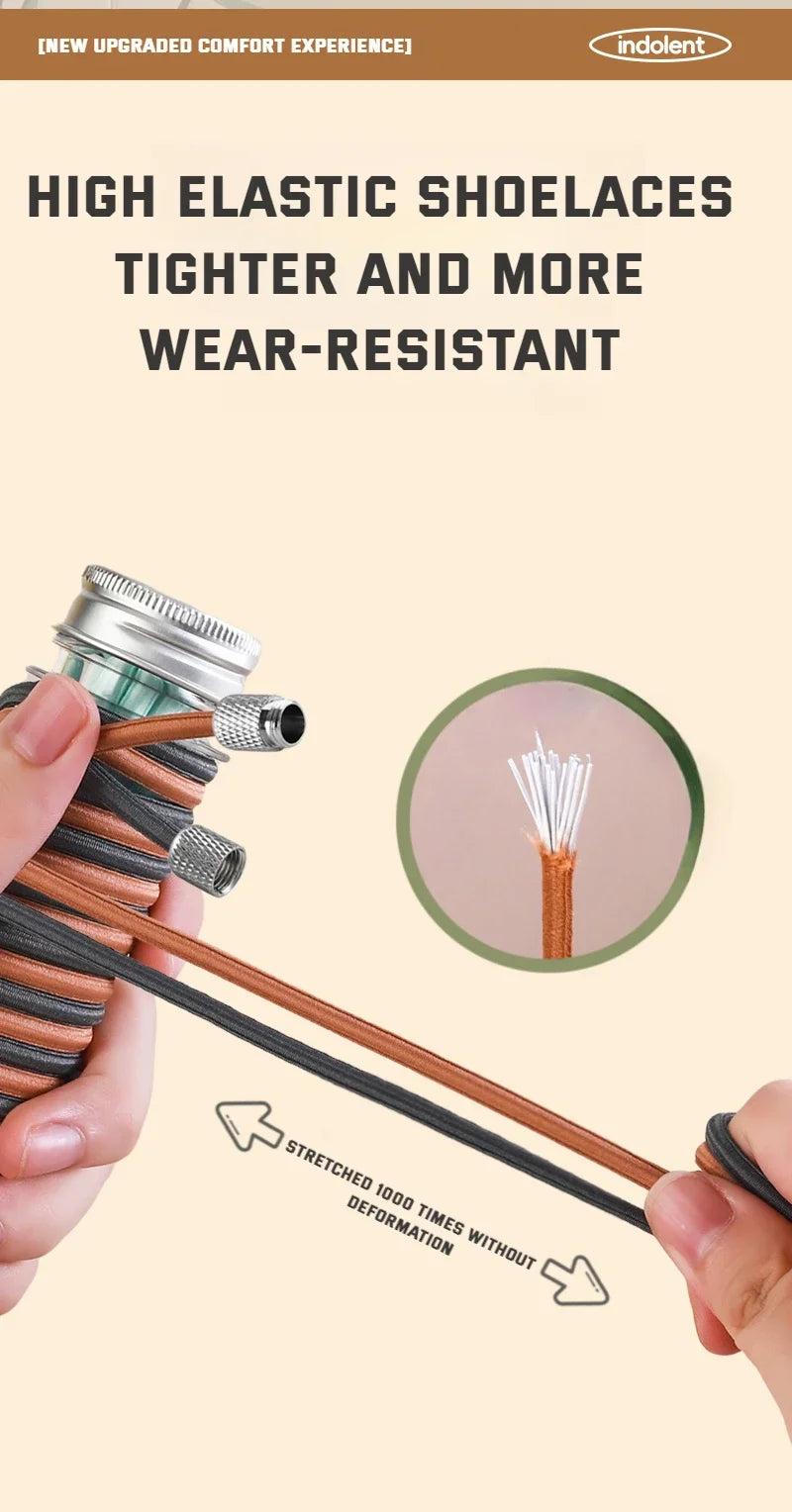 New Elastic Laces Sneakers Tennis Round Shoe laces Without ties Kids Adult No Tie Shoelace Rubber Bands Shoe Accessories
