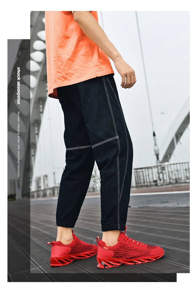 Trend Sneakers Men Running Shoes Sports Breathable Comfortable Men Athletic Outdoor Hiking Shoes Sneakers Leisure Footwear Male
