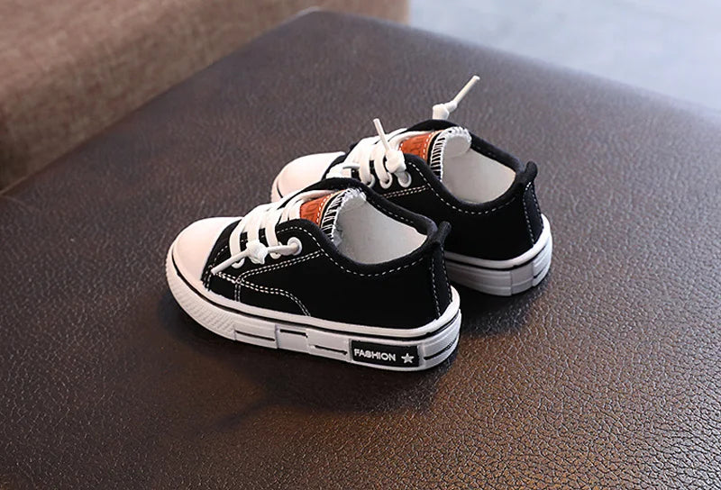 Kid Sneakers Summer Canvas Shoes For Children Fashion Anti-slip Baby Shoes Girls Boys Breathable Casual Shoes Slippers 21-32