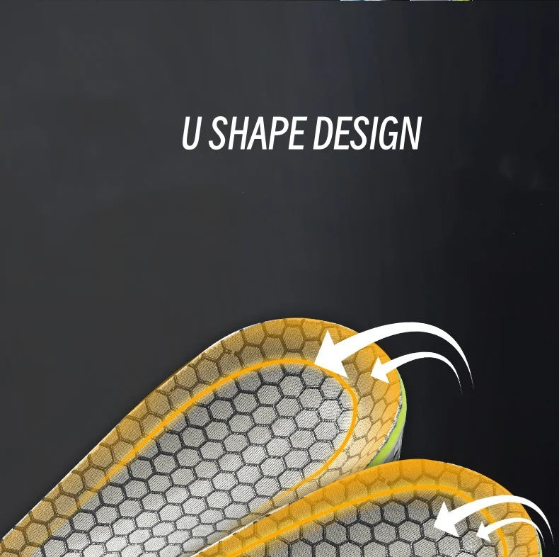 Sports Insoles For Shoes Men Women Arch Support Orthopedic Insoles Sweat Shock Absorbent Antibacterial Breathable Shoe Pad