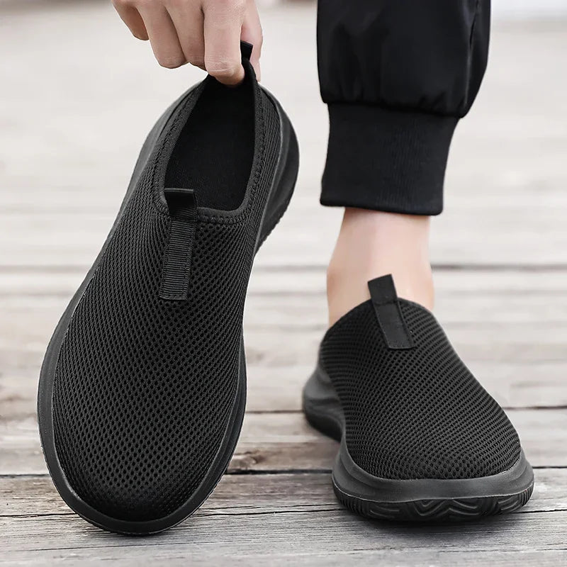 Men's Sneakers Comfortable Lightweight Soft Half Slipper Flat Running Shoes Outdoor Casual Sports Shoes Man Shoes Big Size 39-48