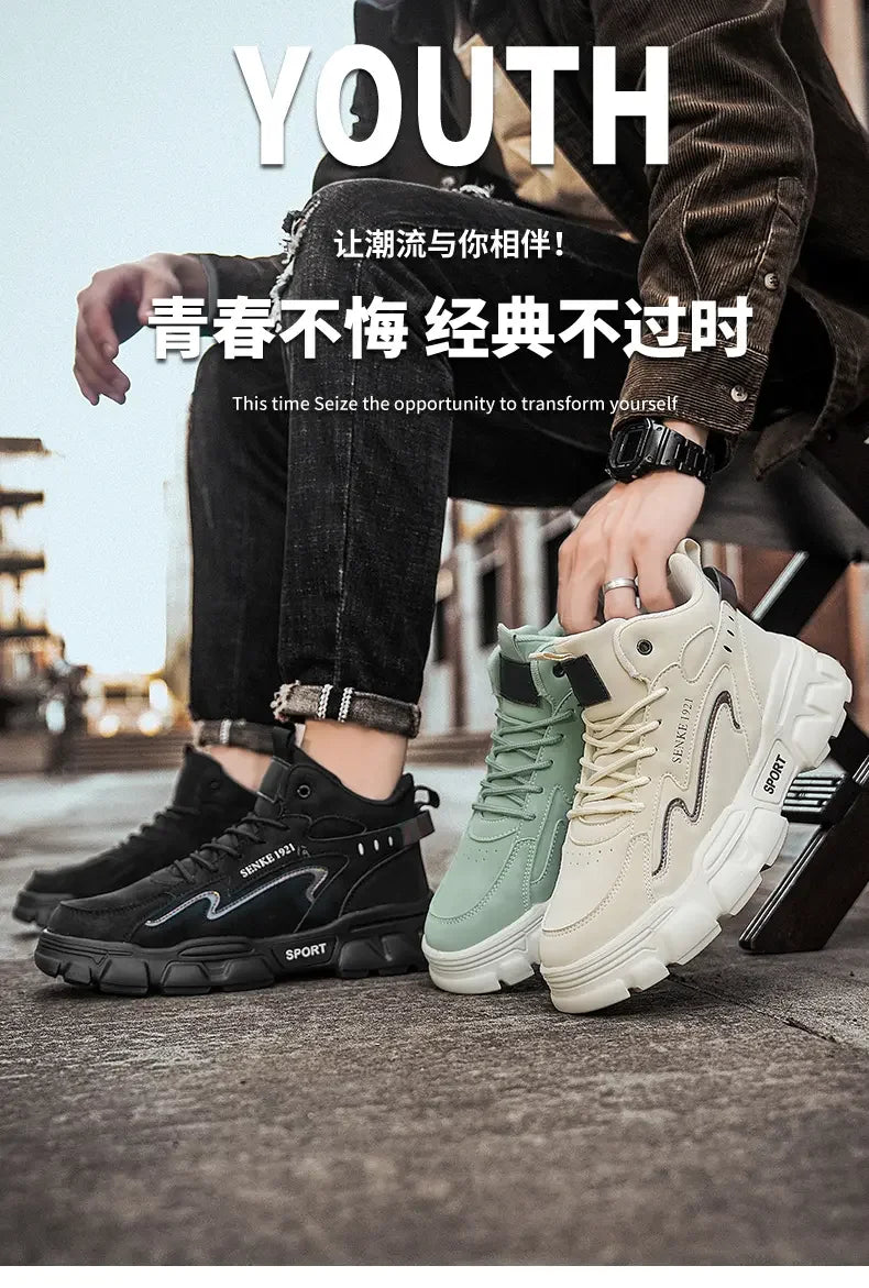 Sneakers Men Casual Autumn Vulcanized Shoes Male Walking Sport Shoes Outdoor Sneakers Male Sneakers Soft Sole Walking Shoes