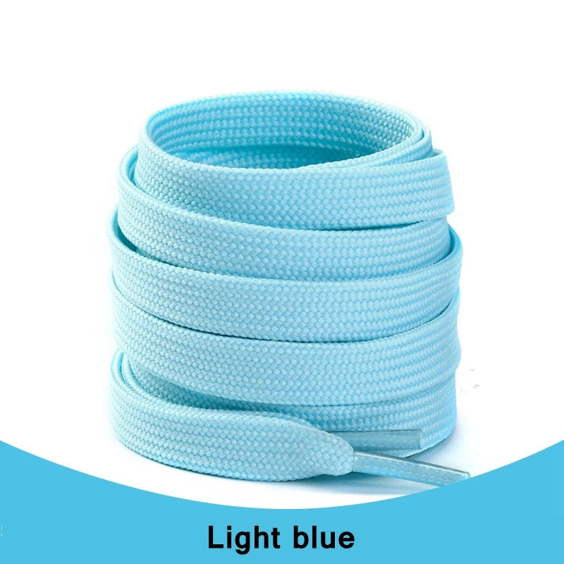 1Pair Sneakers Shoelaces Shoes Accessories Laces for Shoes Unisex Flat Shoe Lace Classic Shoelace Af1 Solid Color Shoe Strings