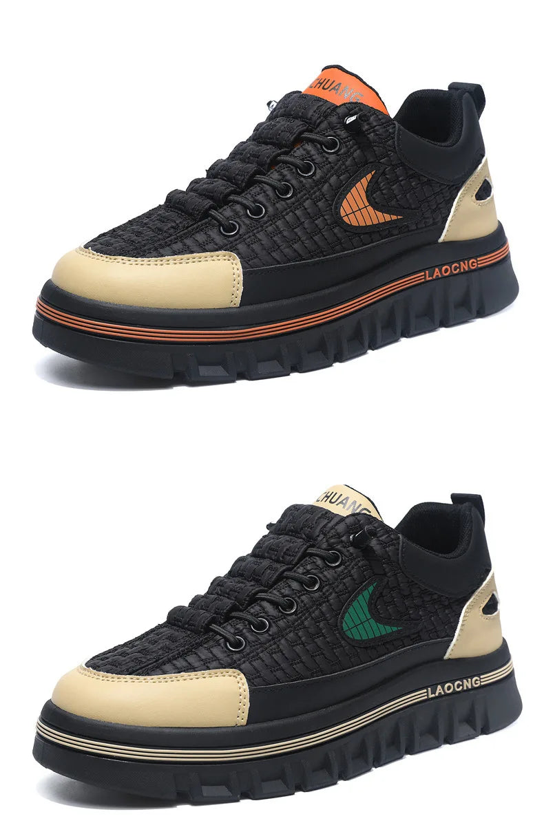 Men Chunky Sneakers Fashion Non-slip Luxury Brand Men's Sneakers Designer Platform Casual Board Shoe Man's Vulcanize Shoe