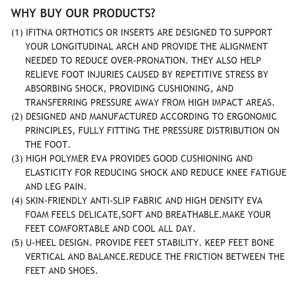 Flat Feet Template Arch Support Orthopedic Insoles,Men Women Plantar Fasciitis Heel Pain Orthotics Insoles Sneakers Shoe Inserts